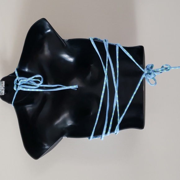 ZARA Polka-dot crop halter top - Picture 6 of 11